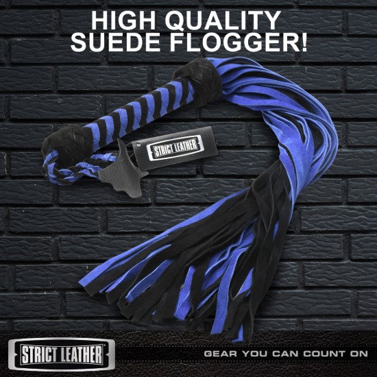 Picture of Black and Blue Suede Flogger