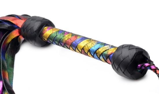 Picture of Rainbow Leather Flogger