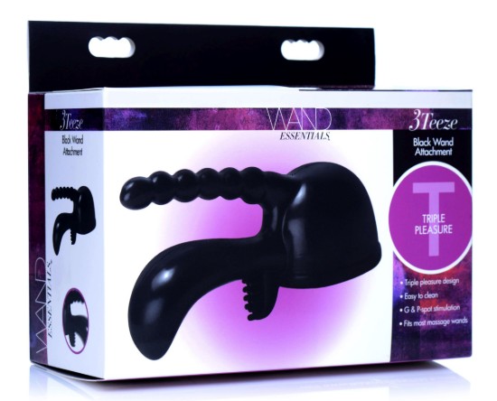Picture of Wand Essentials 3Teez Attachment Boxed- Black