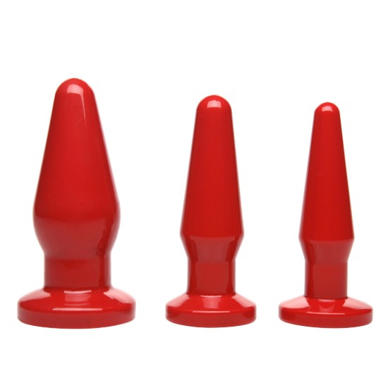 Picture of Red Anal Plugs 3 Piece Kit