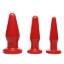 Picture of Red Anal Plugs 3 Piece Kit