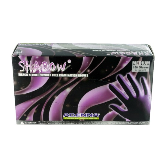 Picture of Black Nitrile Examination Gloves - Medium - 100 count
