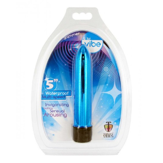 Picture of 5 Inch Slim Vibe Packaged - Blue
