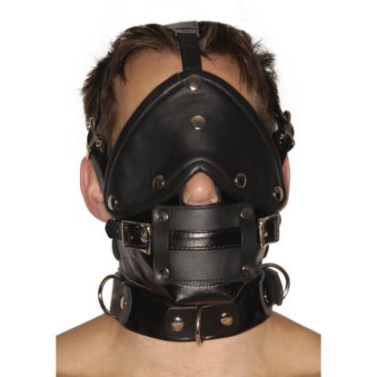 Picture of Strict Leather Premium Muzzle with Blindfold and Gags