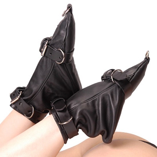 Picture of Strict Leather Bondage Boot with Foam Padding - ML