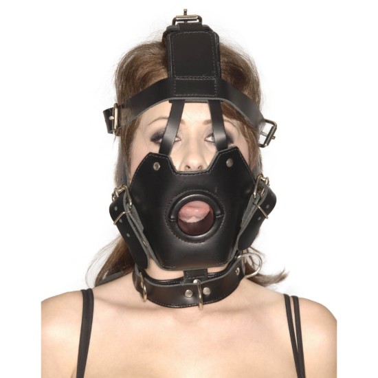 Picture of Strict Leather Premium Muzzle with Open Mouth Gag