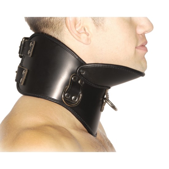 Picture of Strict Leather BDSM Posture Collar - MediumLarge