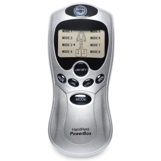 Picture of Zeus Handheld 8 Mode Power Box with Black Pads