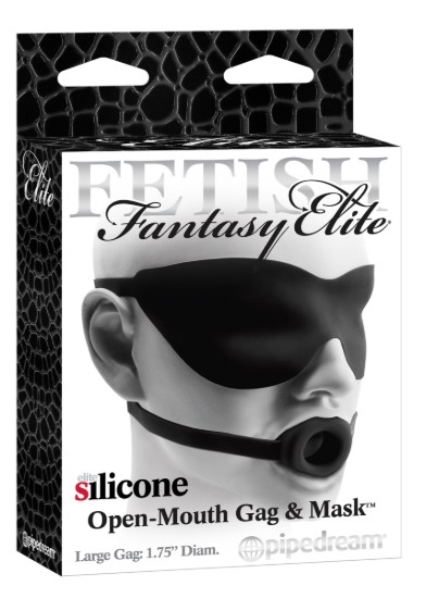 Picture of Fetish Fantasy Elite Silicone Open-Mouth Gag and Mask