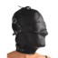 Picture of Asylum Leather Hood with Removable Blindfold and Muzzle- SM