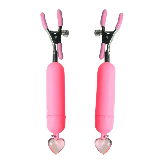 Picture of Pink Crush Vibrating Nipple Clamps