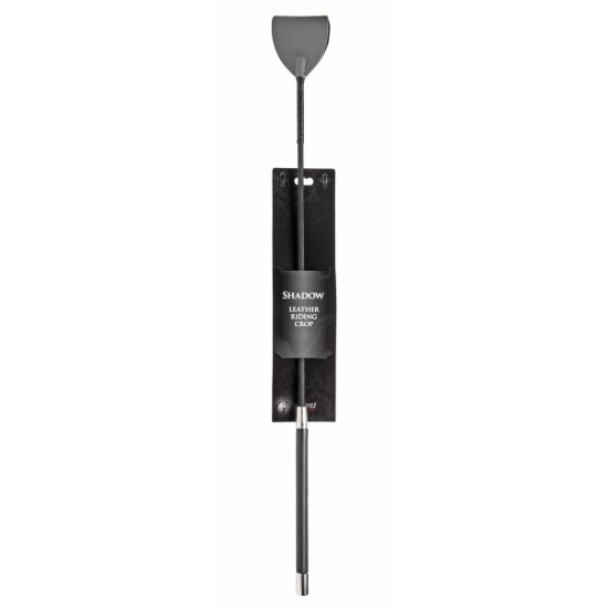 Picture of Shadow Grey Leather Riding Crop