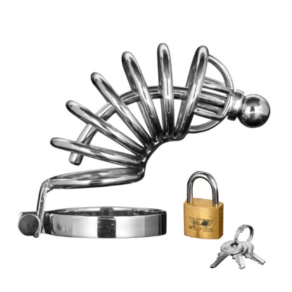 Picture of Asylum 6 Ring Locking Chastity Cage