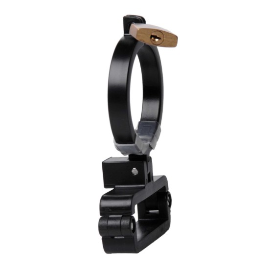 Picture of Oppressor Male Confinement Chastity Cage with Ball Clamp and Anal Hook