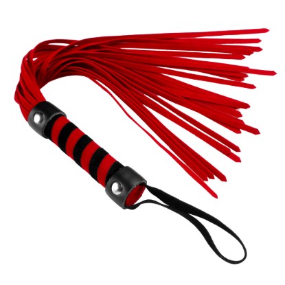 Picture of Short Vegan Leather Flogger - Red