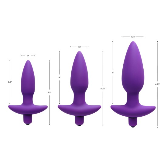 Picture of Aria Vibrating Silicone Anal Plug- Medium