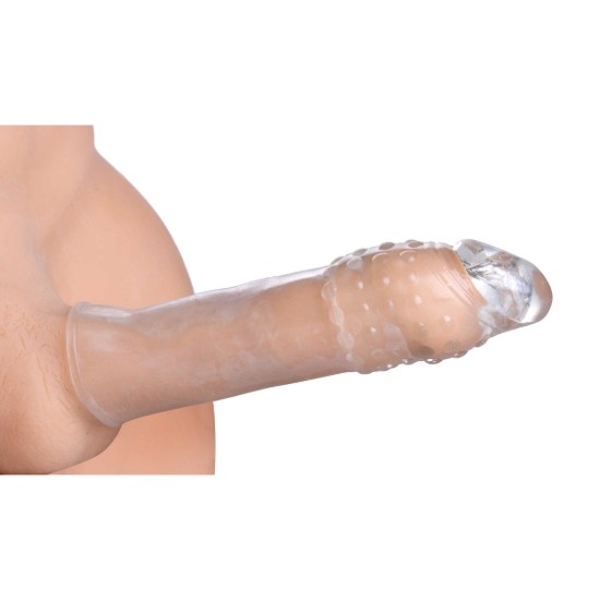 Picture of Thick Stick Clear Textured Penis Extender