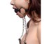 Picture of Hinder Breathable Silicone Ball Gag with Nipple Clamps