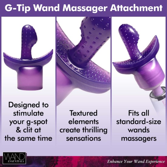 Picture of G Tip Wand Massager Attachment- Purple