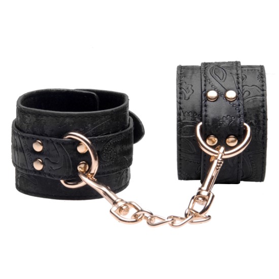 Picture of Captured Embroidered Wrist Cuffs- Black