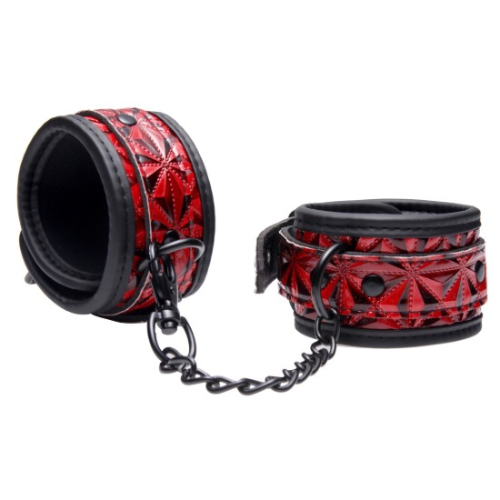 Picture of Crimson Tied Embossed Wrist Cuffs