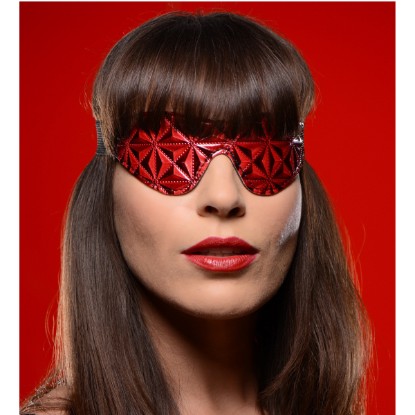Picture of Crimson Tied Full Blackout Embossed Blindfold