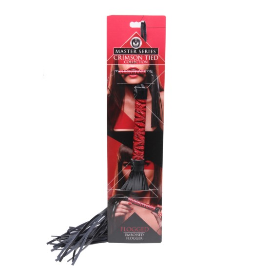 Picture of Crimson Tied Embossed Flogger