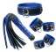 Picture of Blue Leather Bondage Essentials Kit