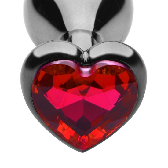 Picture of Crimson Tied Scarlet Heart Jewel Anal Plug