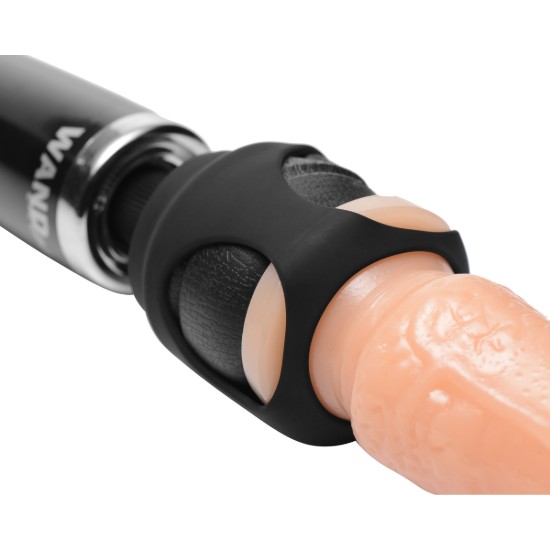 Picture of Strap Cap Vibrating Wand Harness Kit with Dildo