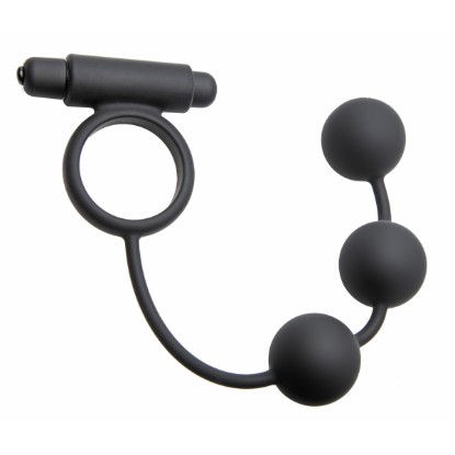 Picture of Tri-Orb Vibrating Cock Ring and Weighted Silicone Anal Balls