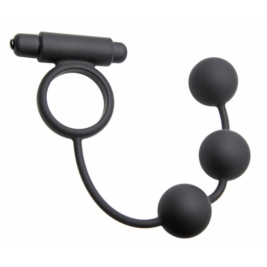 Picture of Tri-Orb Vibrating Cock Ring and Weighted Silicone Anal Balls