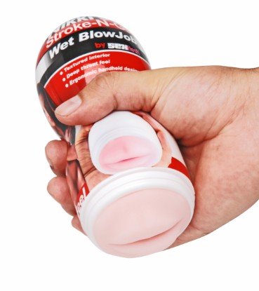 Picture of Nikkis Stroke-N-Go Wet Blowjob Stroker