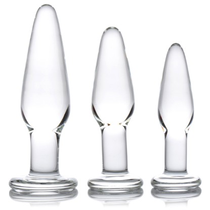 Picture of Dosha 3 Piece Glass Anal Plug Kit