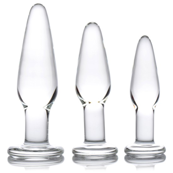 Picture of Dosha 3 Piece Glass Anal Plug Kit