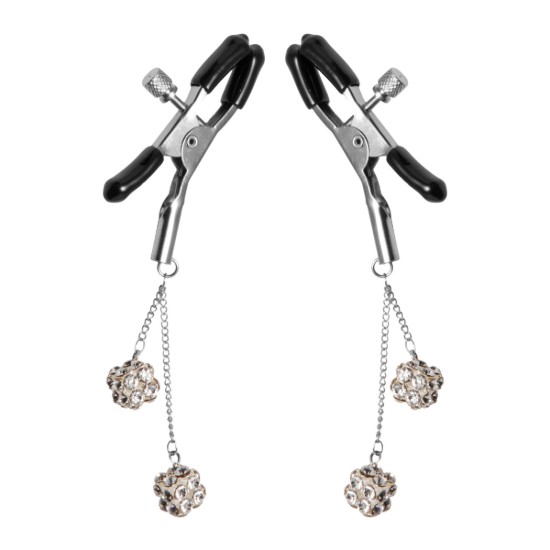 Picture of Ornament Adjustable Nipple Clamps with Jewel Accents