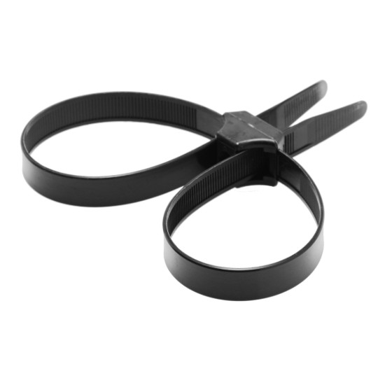 Picture of Black Zip Tie Police Cuffs- 10 Pack