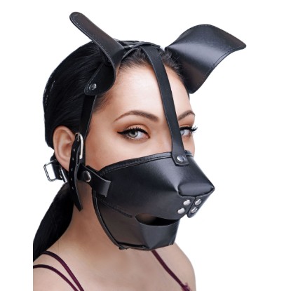 Picture of Pup Puppy Play Hood and Breathable Ball Gag