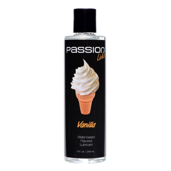 Picture of Passion Licks Vanilla Water Based Flavored Lubricant - 8 oz