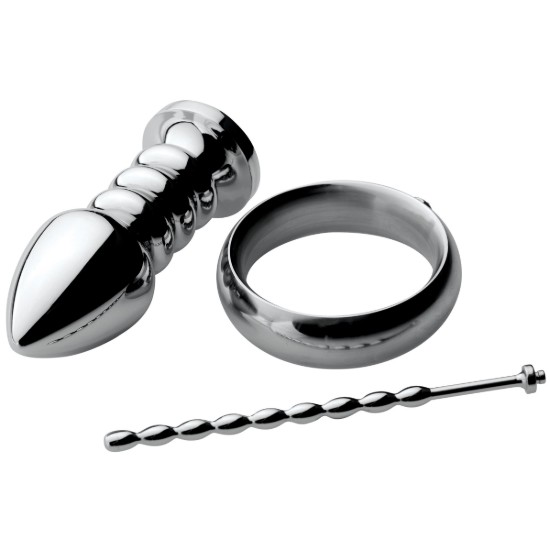 Picture of Zeus Deluxe Series Voltaic For Him Stainless Steel Male E-stim Kit