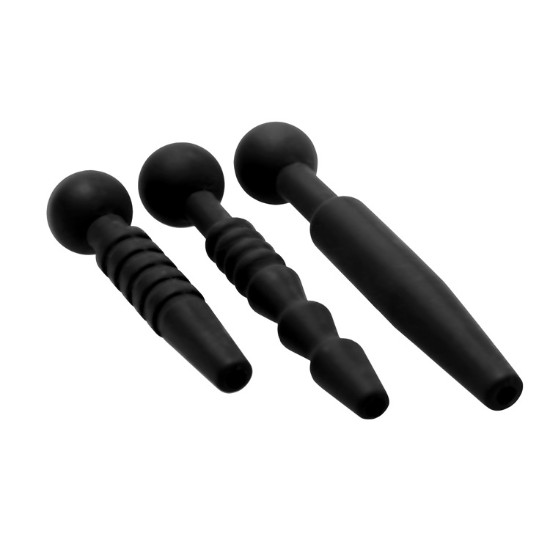 Picture of Dark Rods 3 Piece Silicone Penis Plug Set