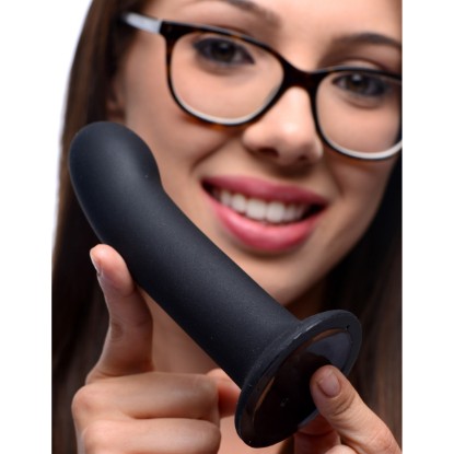 Picture of Black Silicone Strap-on Dildo - Large