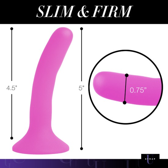 Picture of Pink Silicone Strap-On Dildo - Small