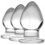 Picture of Triplets 3 Piece Glass Anal Plug Kit