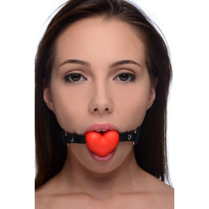 Picture of Heart Beat Silicone Heart Shaped Mouth Gag