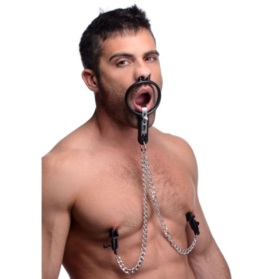 Picture of Degraded Mouth Spreader with Nipple Clamps