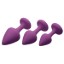 Picture of Purple Pleasures 3 Piece Silicone Anal Plugs