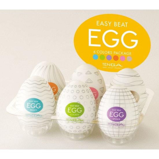 Picture of Easy Beat Egg Six Color Masturbator Six Pack