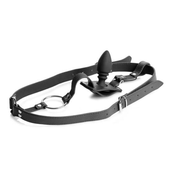 Picture of Male Cock Ring Harness with Silicone Anal Plug