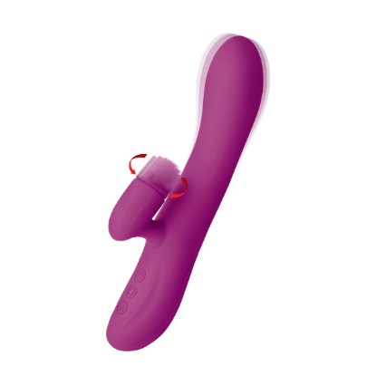 Picture of Whirl Silicone Rabbit Vibrator with Rotating Ticklers